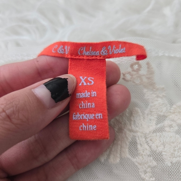 Chelsie & Violet Long Sleeve Longline Boho Lace Mesh Duster Cardigan. Size xsmal - Picture 6 of 6